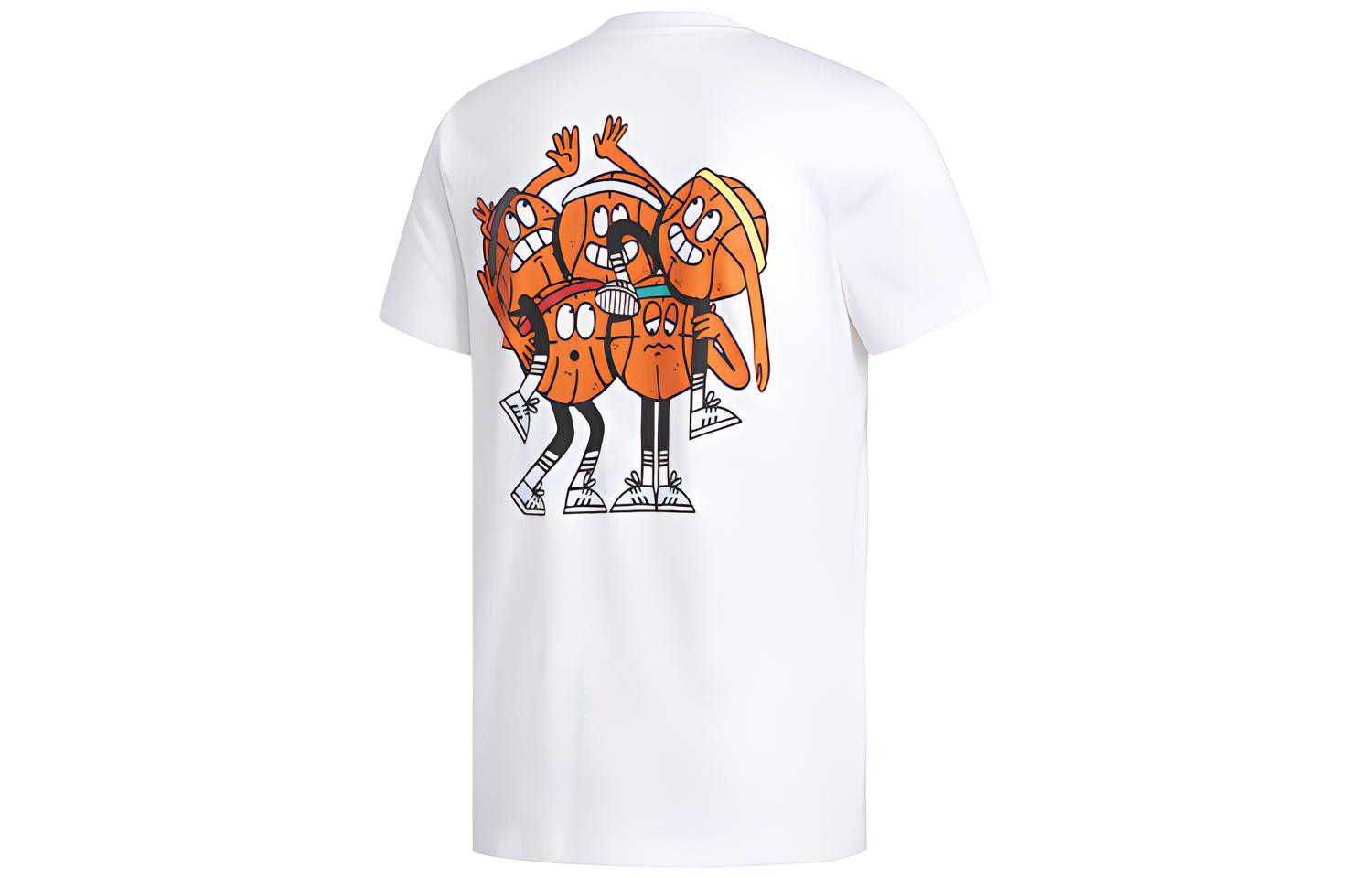 Мужская футболка adidas LIL STRIPE TEAM T (белая) — фото 2