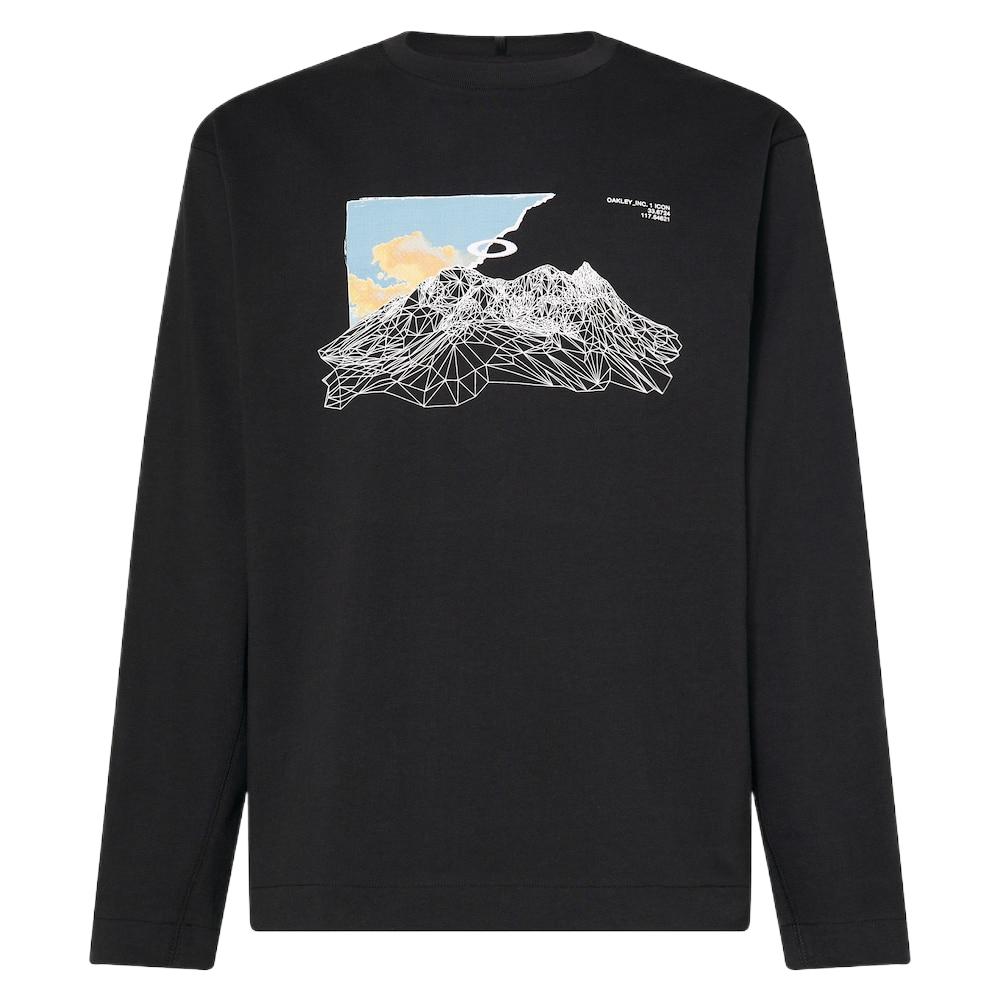 Мужская футболка Oakley OutdoorLS (черная)