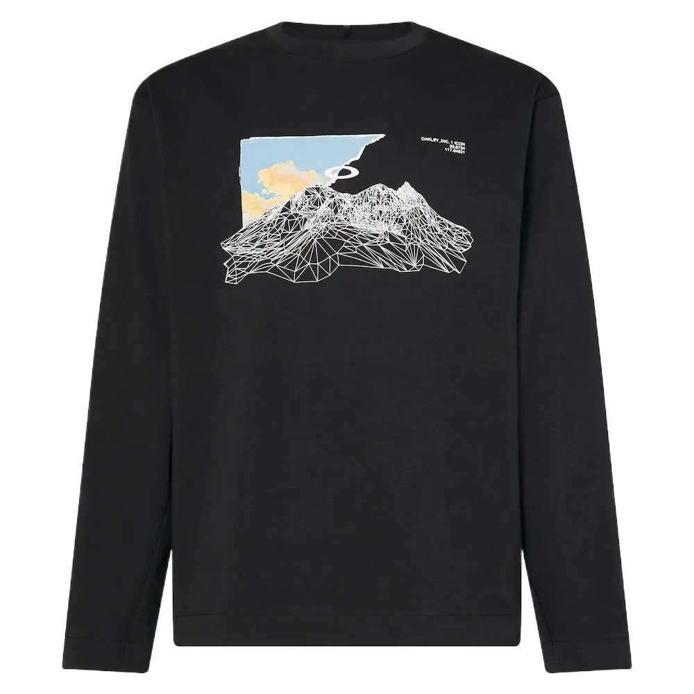 Oakley T Shirts Men's Black Crew Neck Moderate