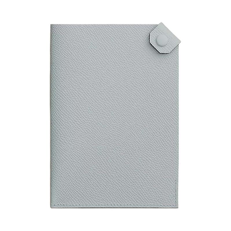 Обложка для паспорта Hermes HERMES Tarmac 10 Epsom 8U Bleu Glacier (светло-голубая)