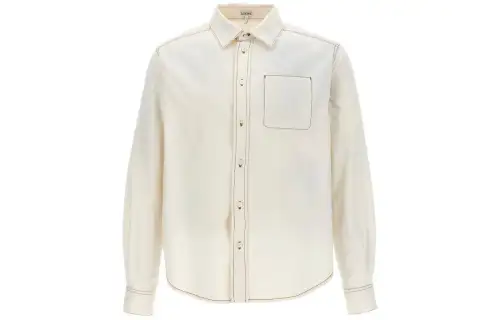 LOEWE Collared Button Up Denim Shirt
