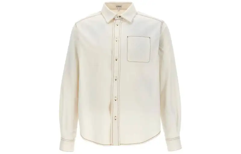 LOEWE Collared Button Up Denim Shirt
