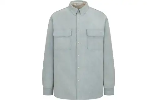 DIOR Shirts Men's Blue Lapel Moderate Other