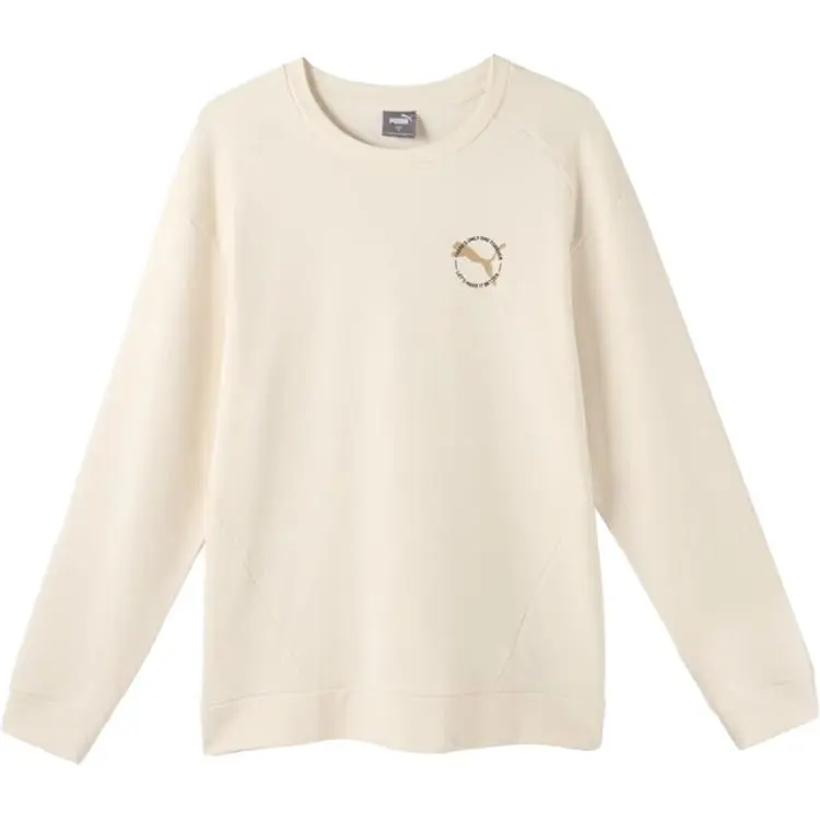 PUMA Sweatshirt Men's Cotton Linen Blend Natural