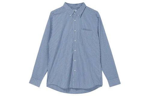 UNIQLO Shirts Men's Lake Blue Lapel Moderate Other