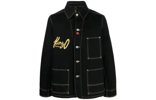 【Previous Season】logo-appliqué shirt jacket