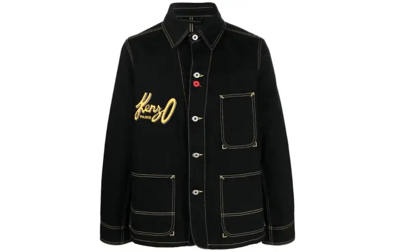 【Previous Season】logo-appliqué shirt jacket