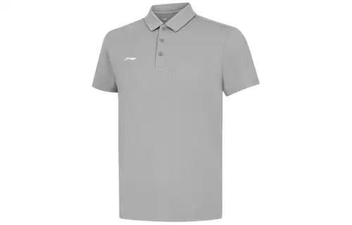 Li Ning Polo Shirt Men's Shark Gray