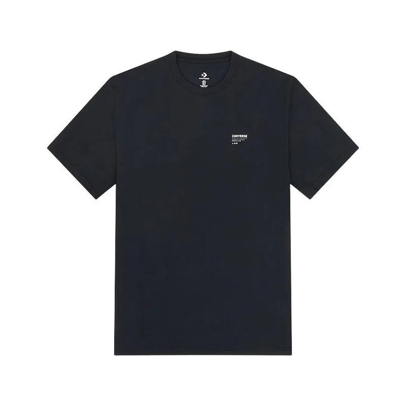 Converse T-Shirts Men's Black Crew Neck Moderate Straight Fit