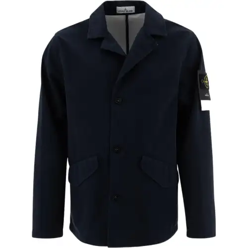 STONE ISLAND Jackets & Coats Men's Blue