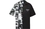 PRADA Shirts Men's Black Lapel Moderate Shirt