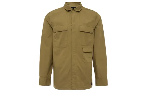 Vans Shirts Men's Khaki Lapel Moderate Straight Fit