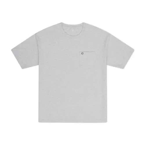 Converse T Shirts Men's Gray Crew Neck Moderate