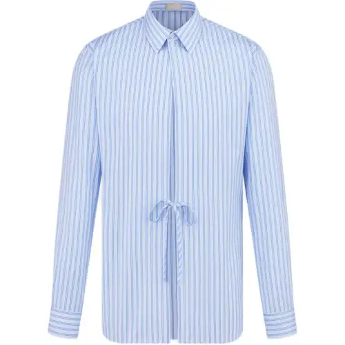 DIOR Shirt With Ties Shirt Men's Blue