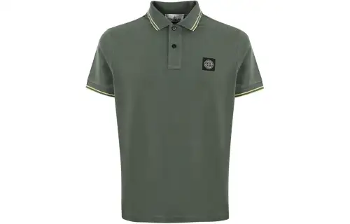 STONE ISLAND Compass-appliqué Polo Shirt