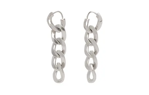 Maison Margiela 925 Sterling Silver, Sterling Silver Earrings Unisex Silver