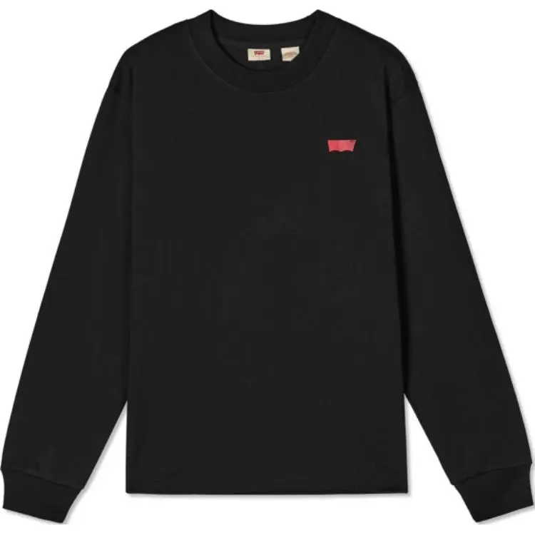 Levi's Sweatshirts Men's Black Crew Neck Moderate Regular