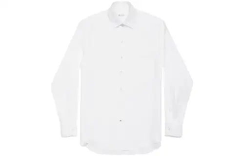 Loro Piana Shirts Men's White Lapel Moderate Other