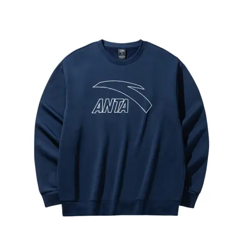 Anta Life Collection Sweatshirt Men's Pure Navy Blue