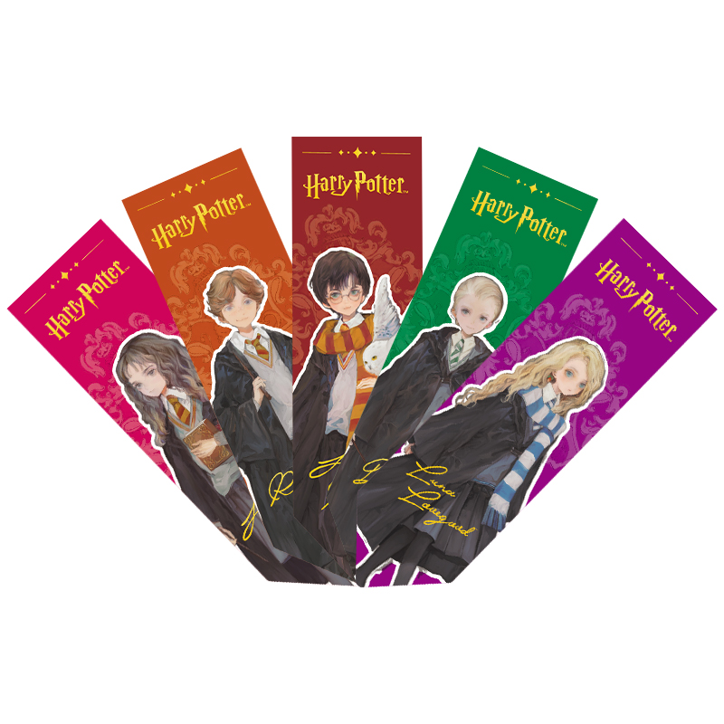 OTRAINBOW Harry Potter Japanese style characters 5 set set, hot stamping bookmark