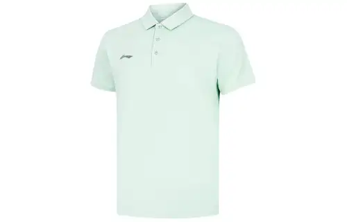 Li Ning Polo Shirt Men's Mossy Blue