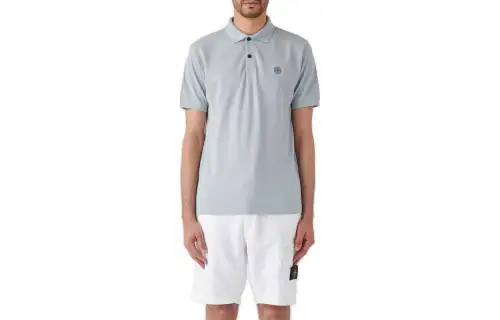 STONE ISLAND Polo Shirt Men's Gray