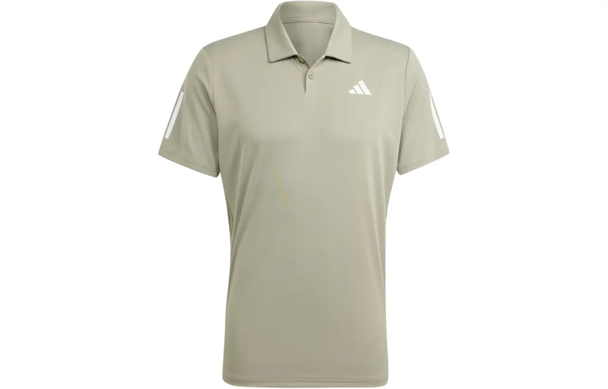 Adidas Club 3 Stripes Polo Shirt Polo Shirt Men's Pebble Silver Gray