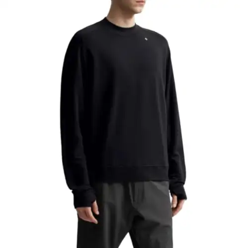 STONE ISLAND Sweatshirts Men's Lead Gray Crew Neck Moderate Regular