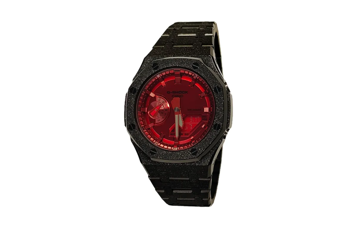 CASIO Custom Collection Gift Box Set Electronic Movement Watch Men's Watches Red Watch Dial