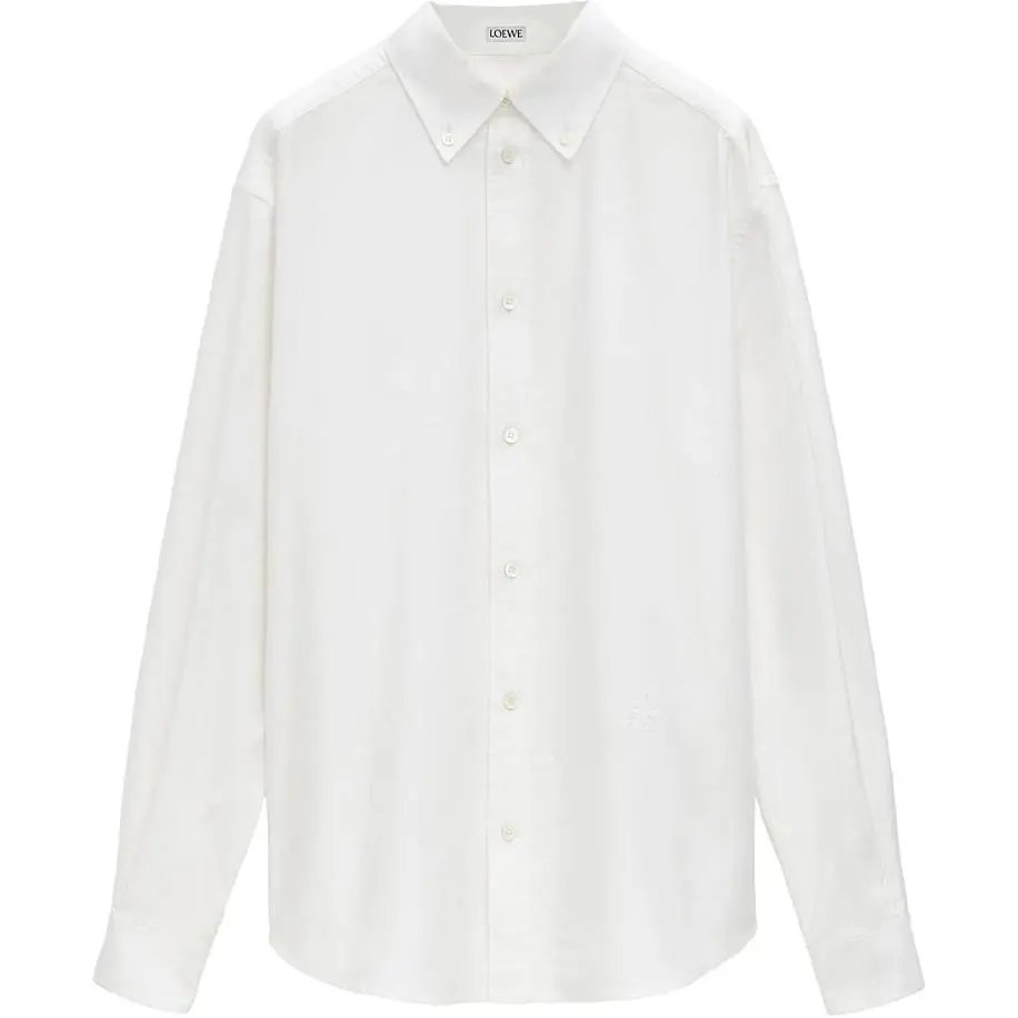 LOEWE Logo Embroidered Long Sleeved Shirt