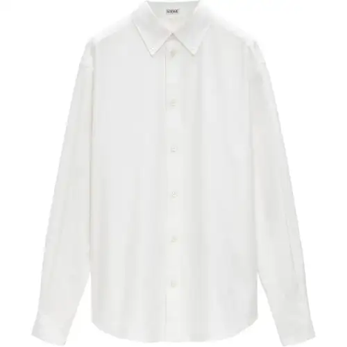 LOEWE Logo Embroidered Long Sleeved Shirt
