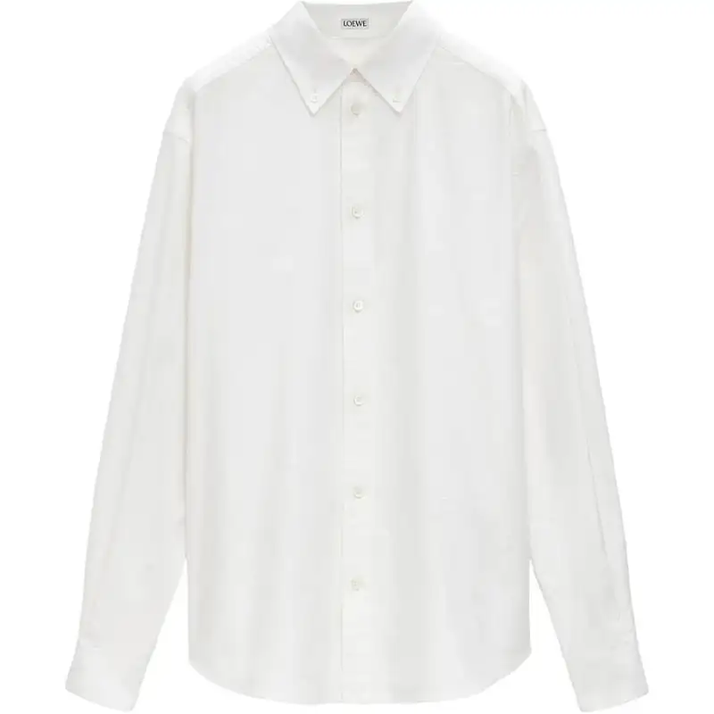 LOEWE Logo Embroidered Long Sleeved Shirt