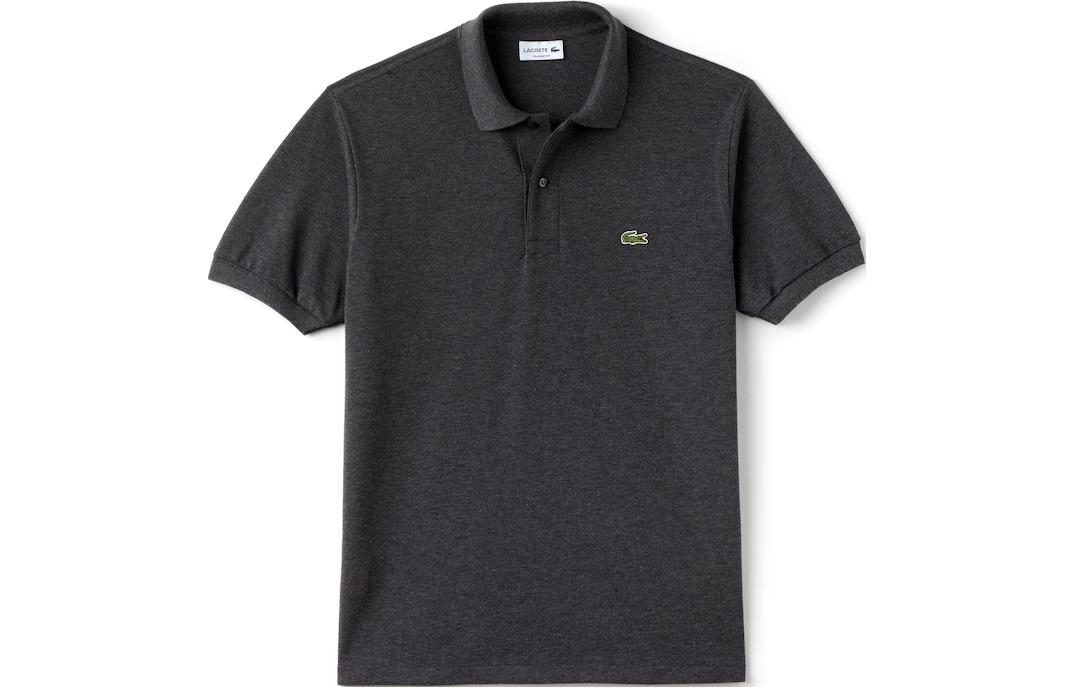Мужская футболка LACOSTE (черно-серая)