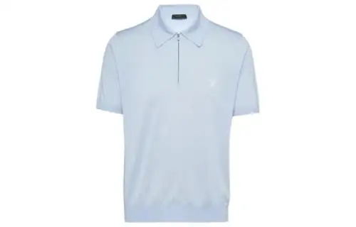 PRADA Polo Shirt Men's Light Blue