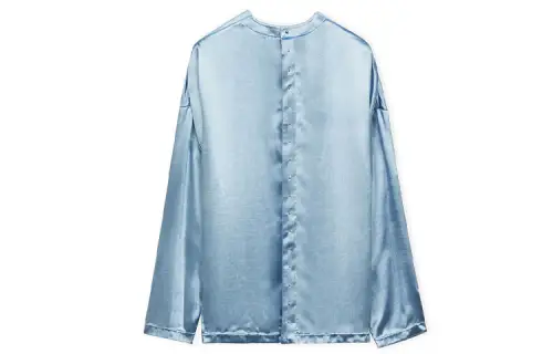 LOEWE Shirts Men's Blue Crew Neck Moderate Other