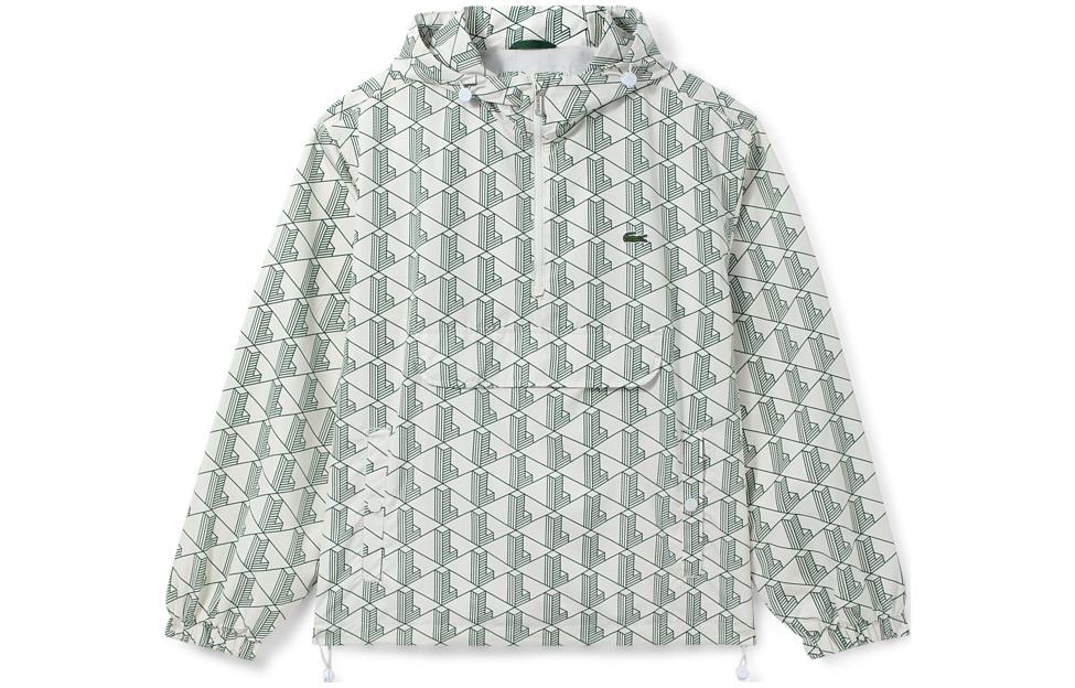 Худи LACOSTE (зеленое в клетку)