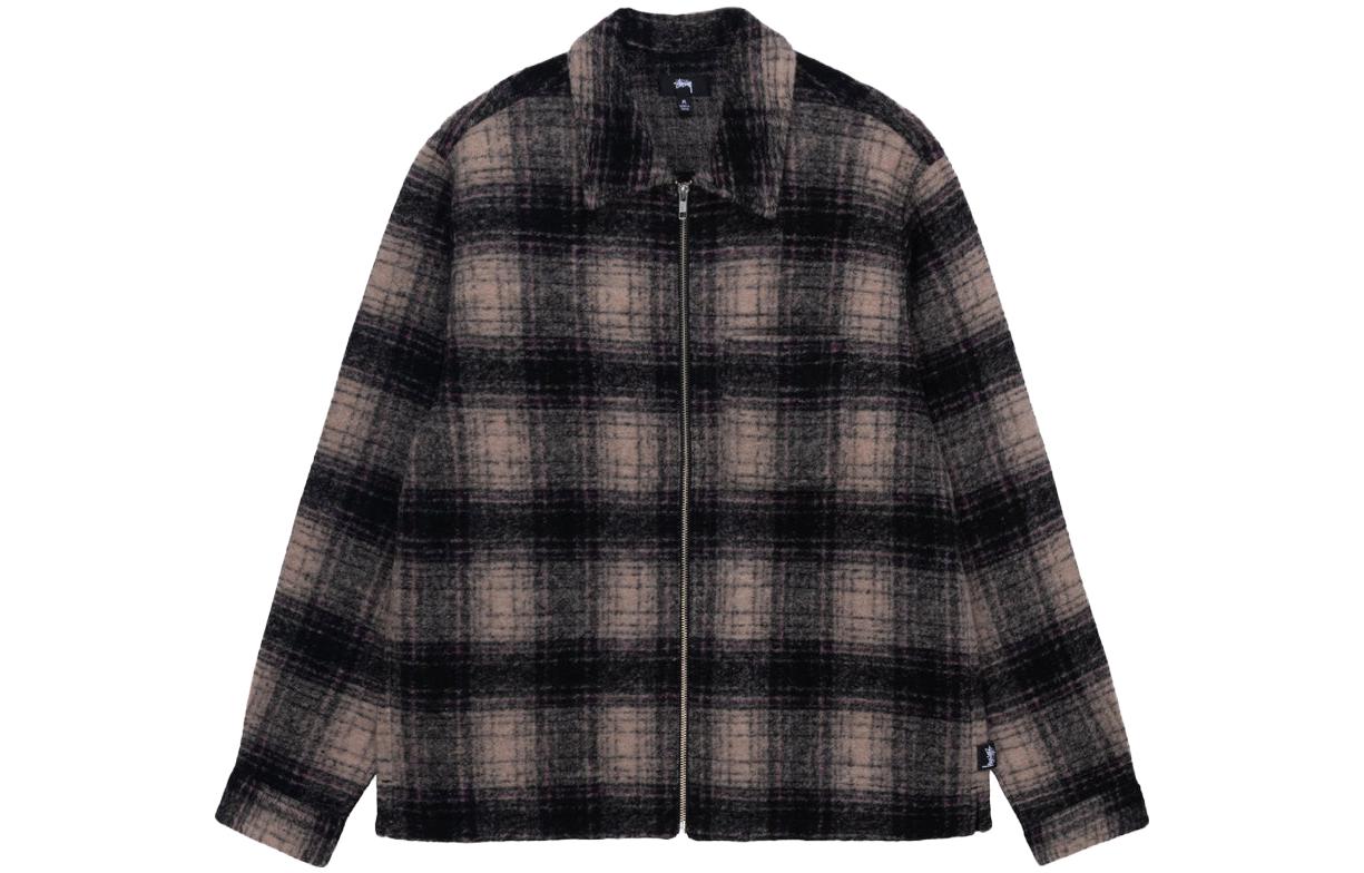 Рубашка Stussy Wool Plaid (серая)