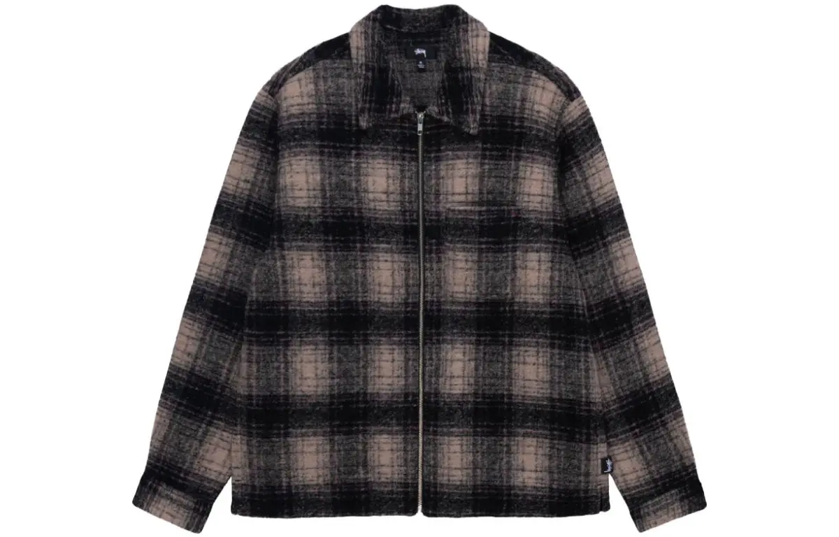 Stussy Wool Plaid Zip Shirt