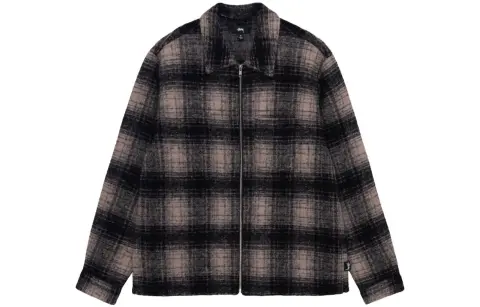 Stussy Wool Plaid Zip Shirt