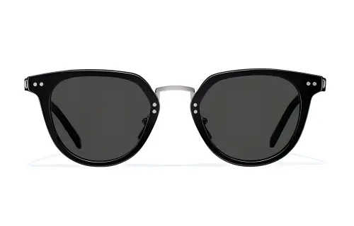 PRADA Irregular Shape Sunglasses Men's Black