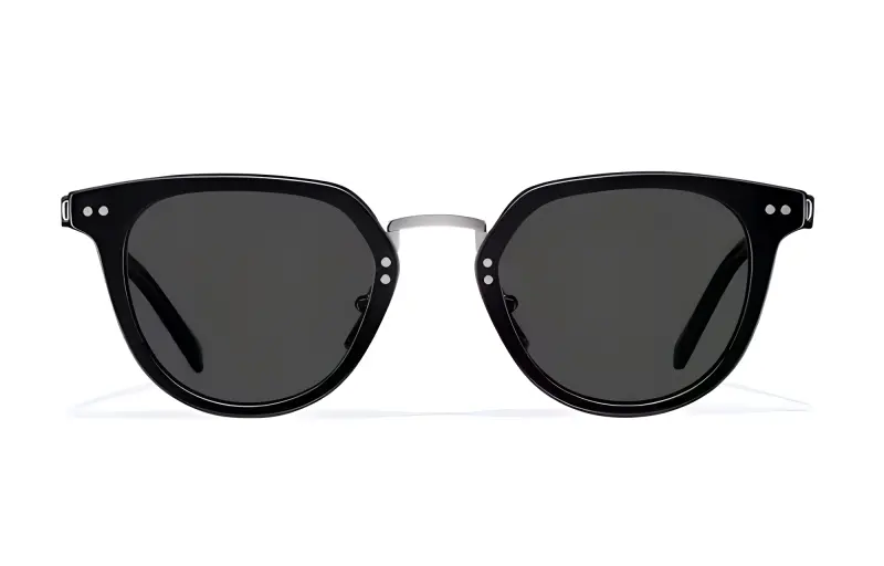 PRADA Irregular Shape Sunglasses Men's Black