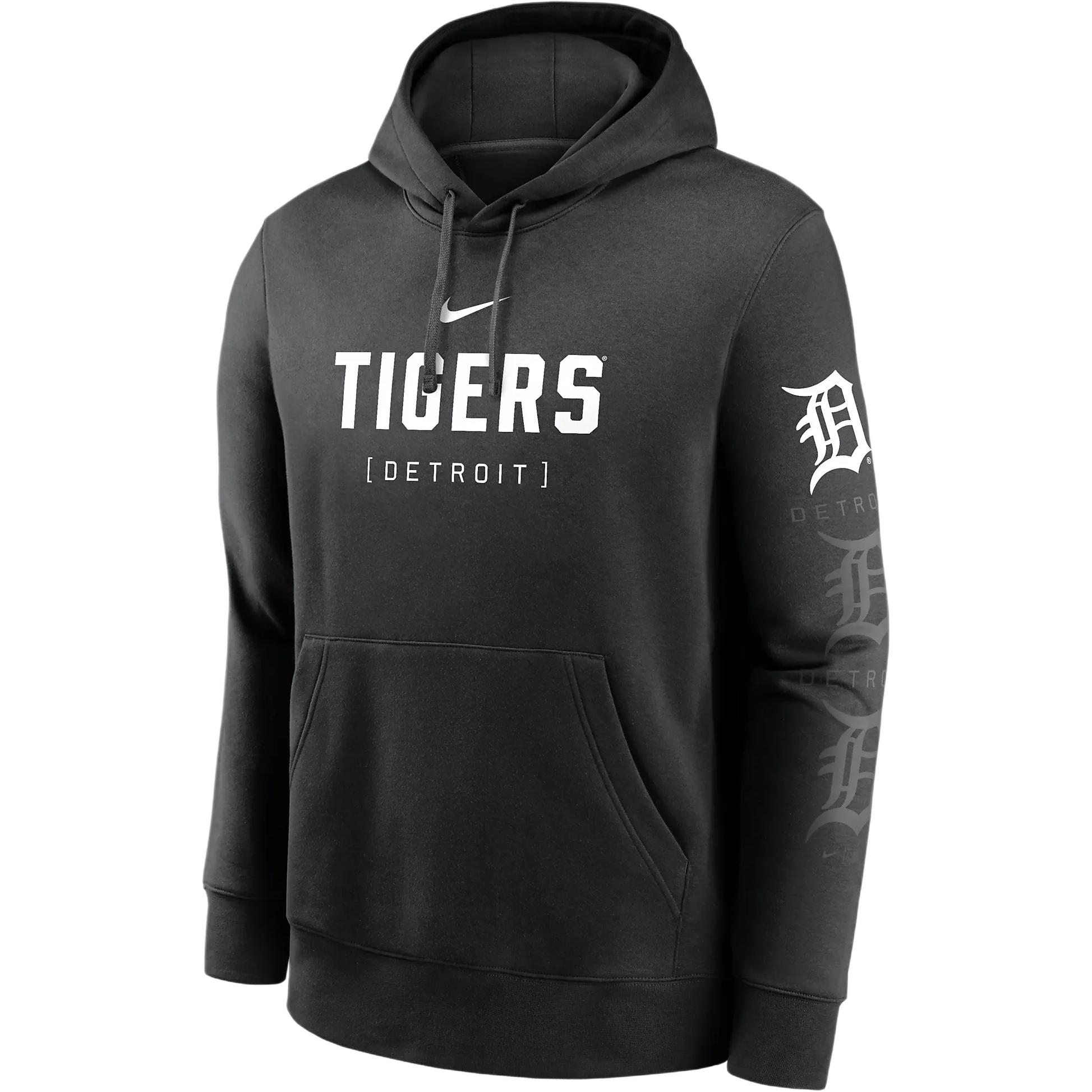 Nike Detroit Tigers Fashion Club Men's Nike Mlb Pullover Hoodie