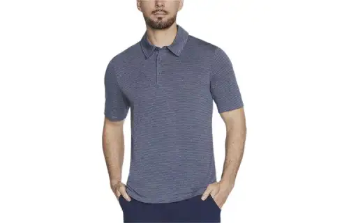 Skechers Polo Shirt Men's Marine Blue