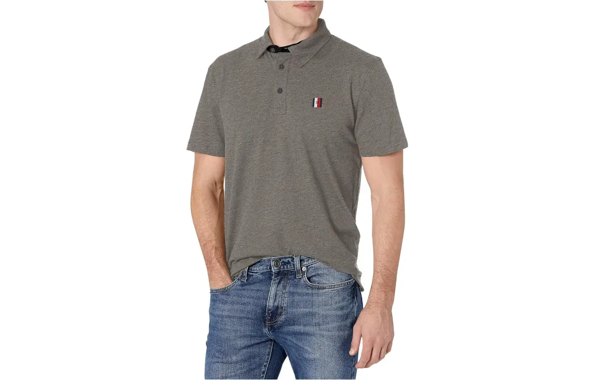 Tommy Hilfiger Polo Shirt Men's Dark Gray