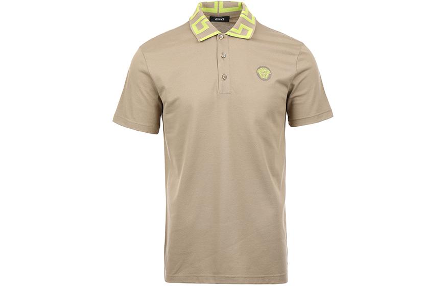 Мужская футболка Versace Polo (каки)