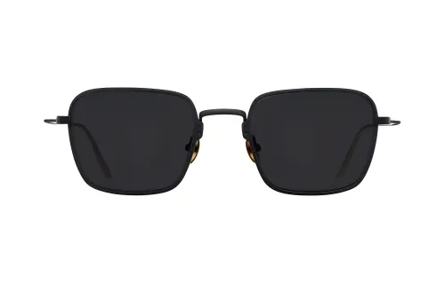 PRADA Metal Irregular Shape Sunglasses Men's Black