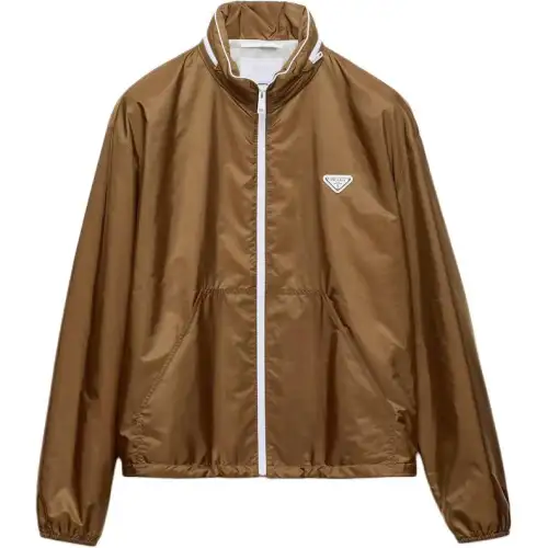 PRADA Re Nylon Jackets & Coats Men's Brown
