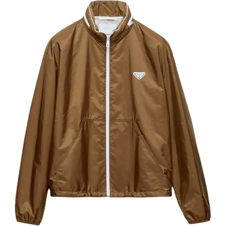 PRADA Re Nylon Jackets & Coats Men's Brown