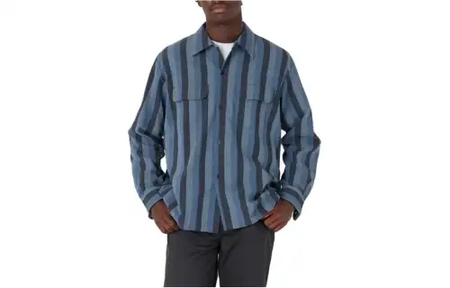 Levis Shirts Men's Blue Pointed Collar Moderate Other