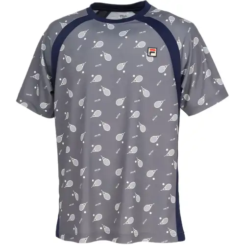 FILA Shirts Men's Gray Crew Neck Moderate Other